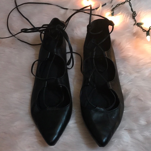 Lace up leg flats - Picture 3 of 4